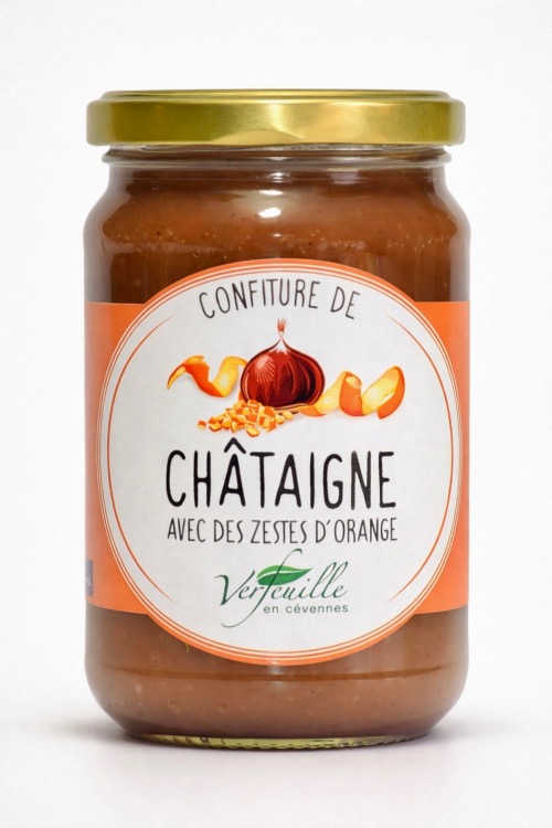 Confiture de châtaigne des Cévennes à l'orange